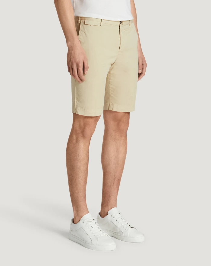 Pantaloni Torino Bermuda in gabardina stretch Offerte giornaliere