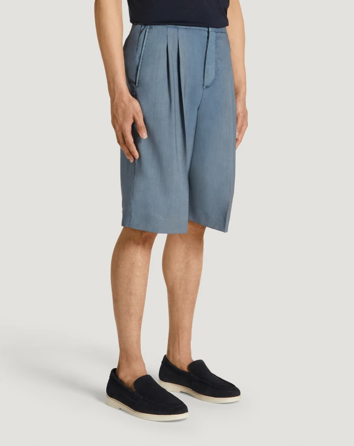 Pantaloni Torino Bermuda in lana comfort Nuovo
