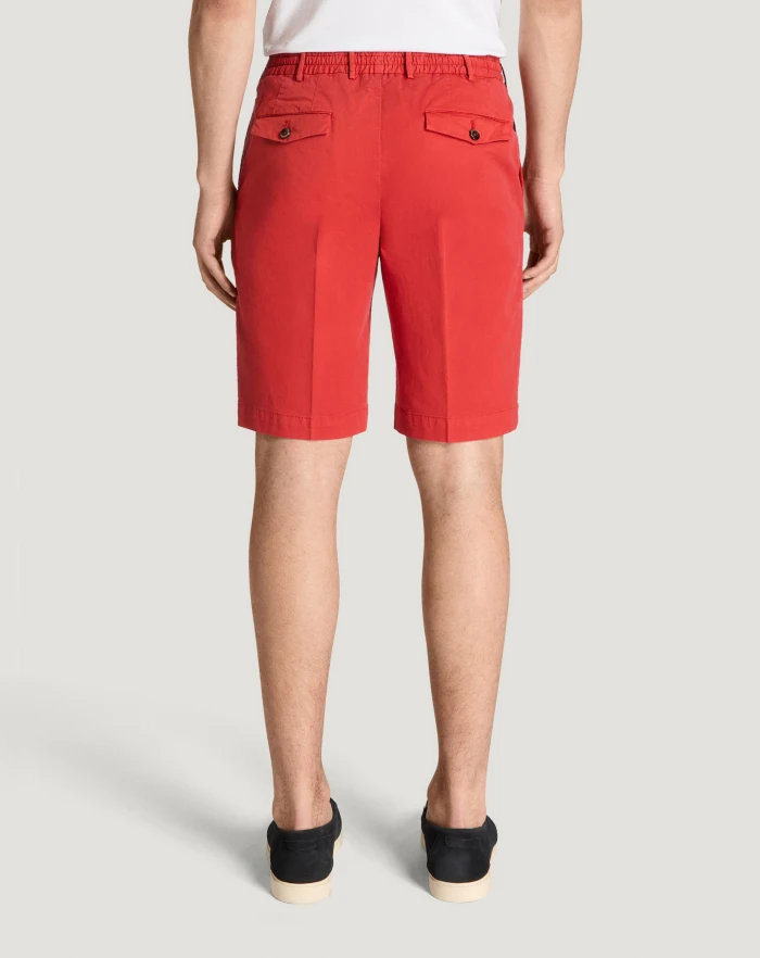 Pantaloni Torino Bermuda in gabardina di cotone Sconti VIP