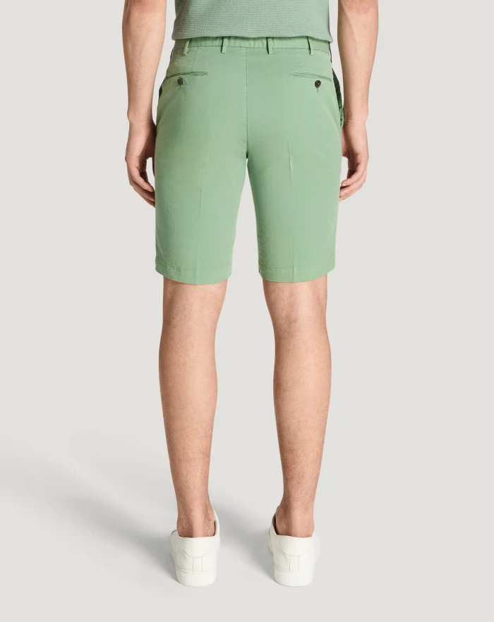 Pantaloni Torino Bermuda in gabardina stretch Promozione