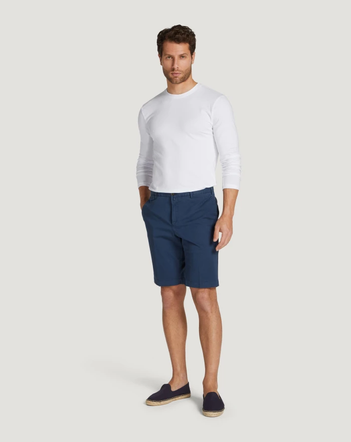 Pantaloni Torino Bermuda in gabardina stretch Qualità Garantita