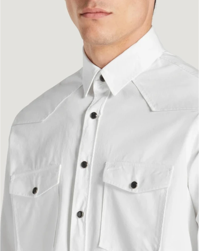 Pantaloni Torino Camicia in gabardina di cotone Online