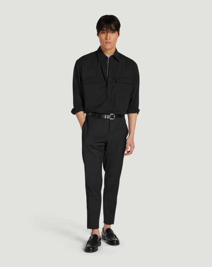 Pantaloni Torino Camicia in lana Esporta salva