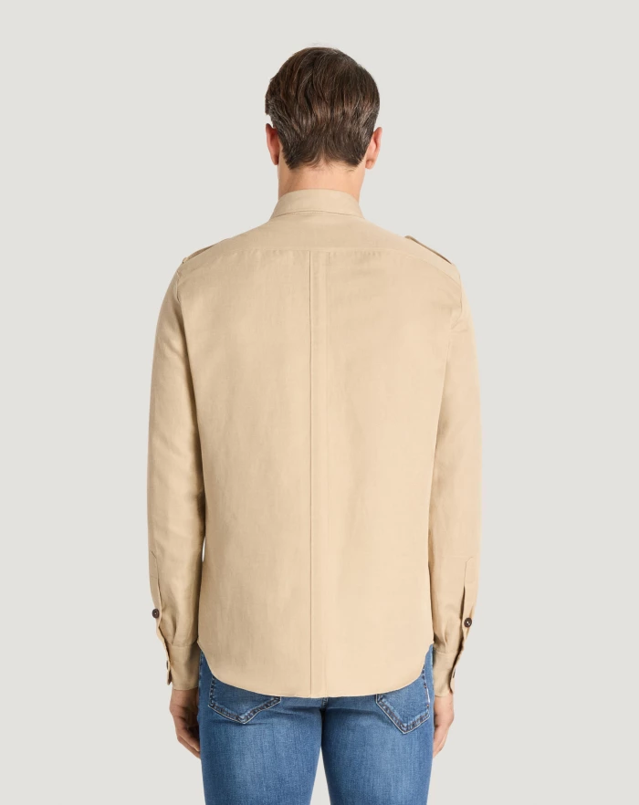 Pantaloni Torino Camicia in twill Sconti questo mese