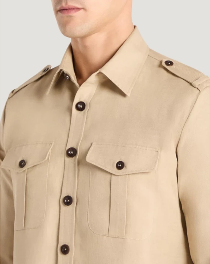 Pantaloni Torino Camicia in twill Sconti questo mese