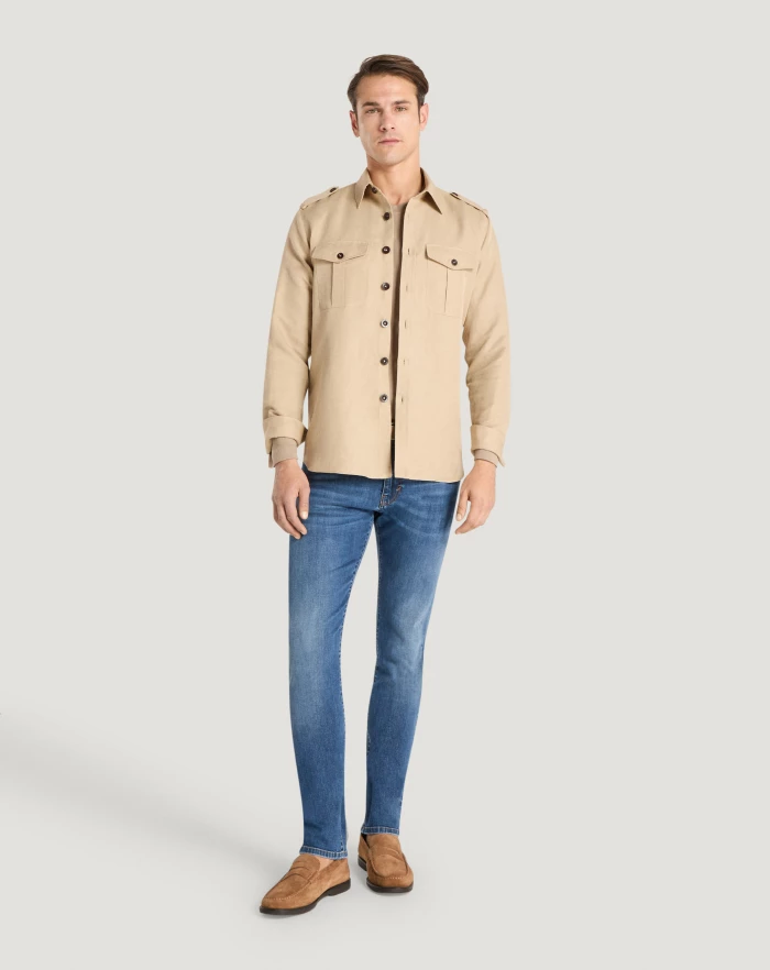 Pantaloni Torino Camicia in twill Sconti questo mese