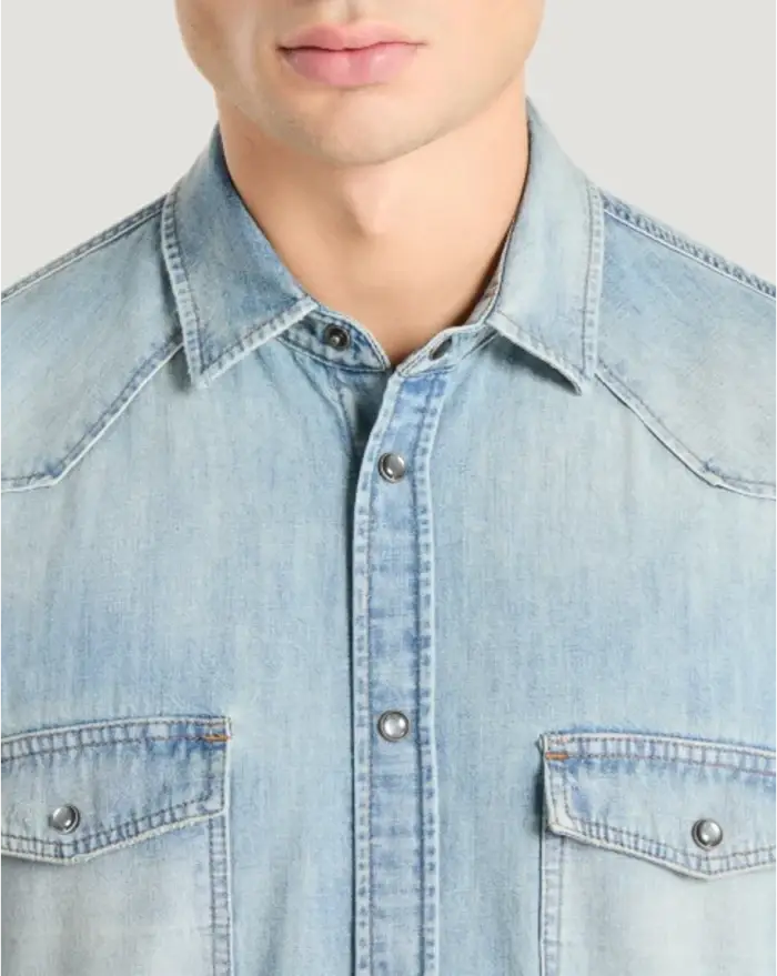 Pantaloni Torino Camicia in denim Online