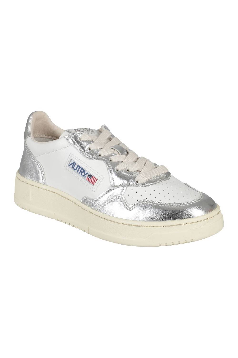 AUTRY Sneakers Medalist Low Women White Silver Sconto