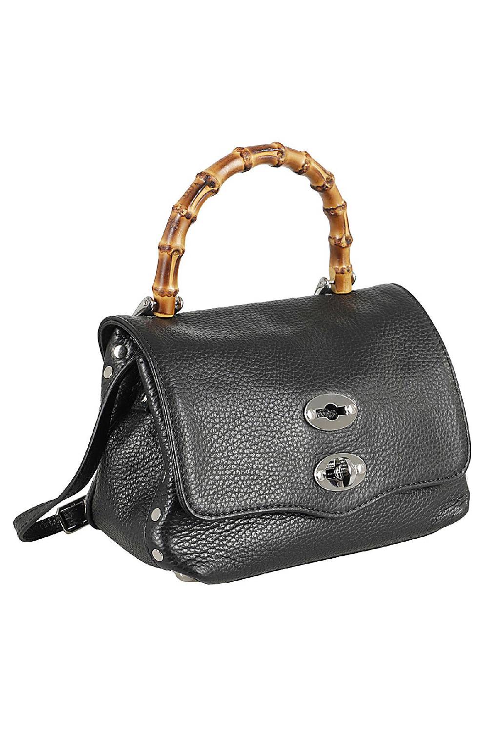 ZANELLATO Borsa Postina Daily Bamboo Baby Nera Italia