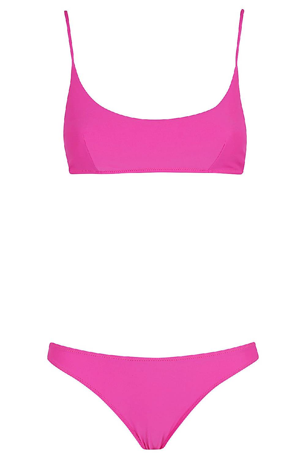 MC2 SAINT BARTH Bikini Top Rosa In Linea