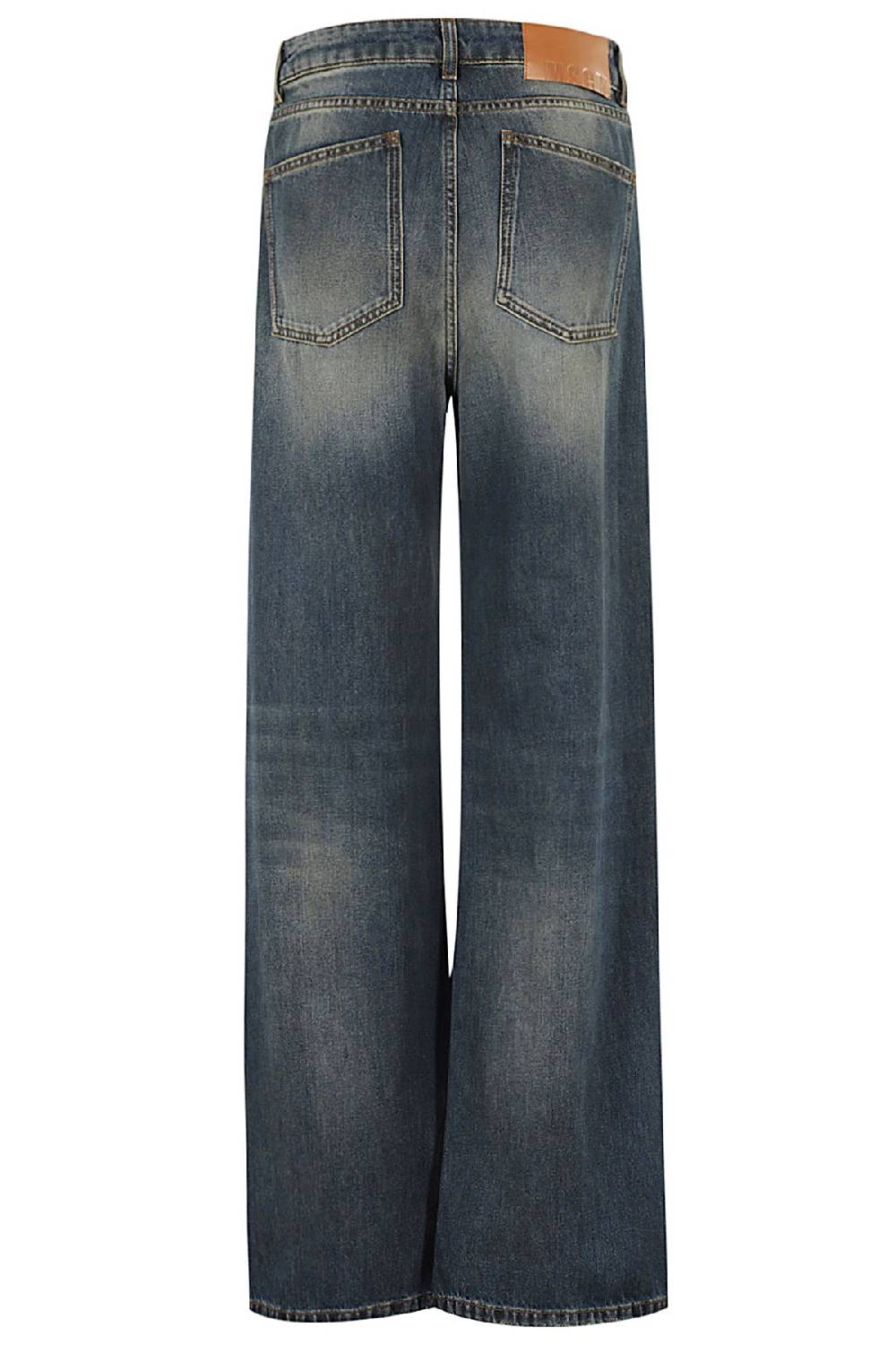 MSGM Jeans Vintage Blu In Saldo