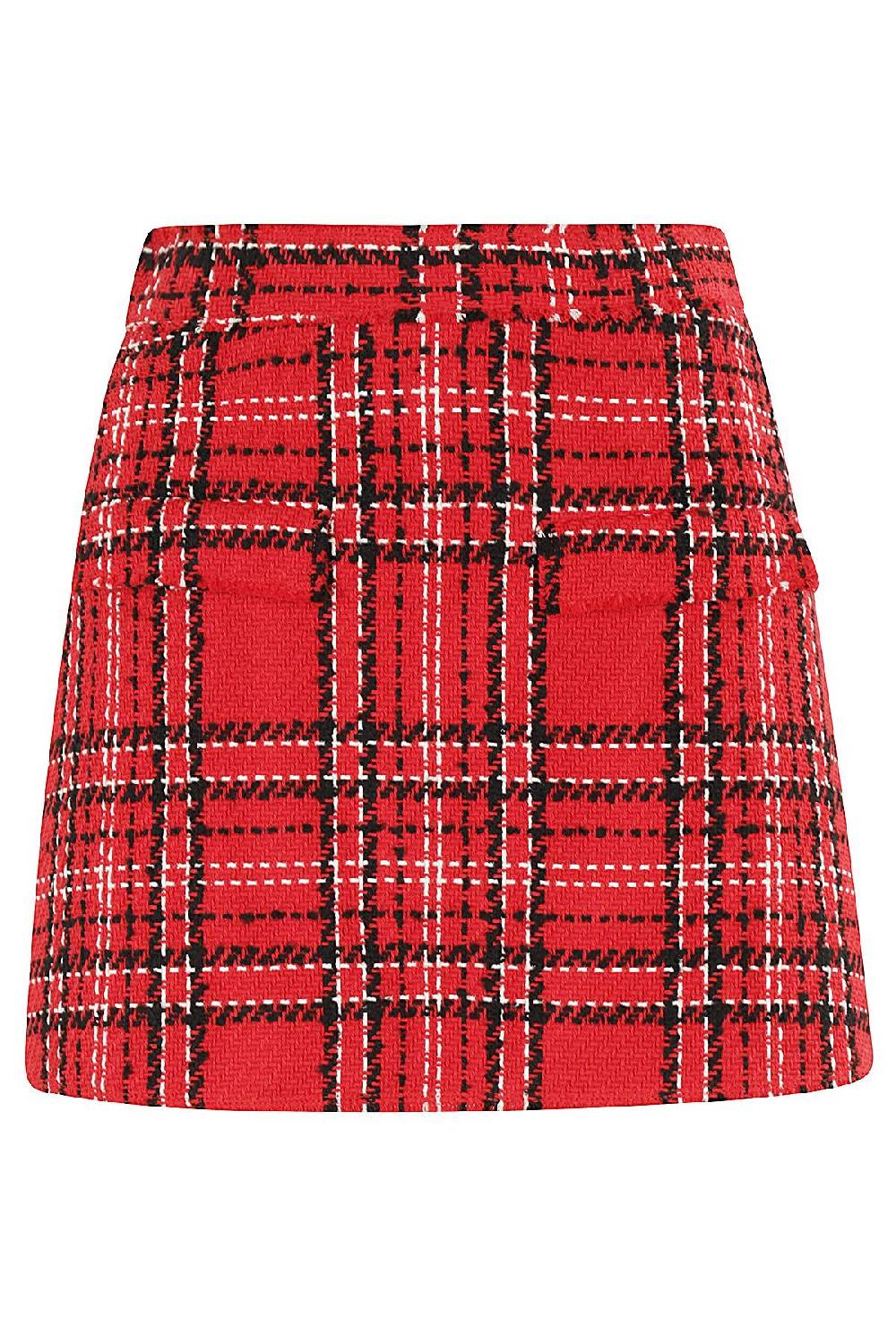 MSGM Bermuda Tweed Rosso