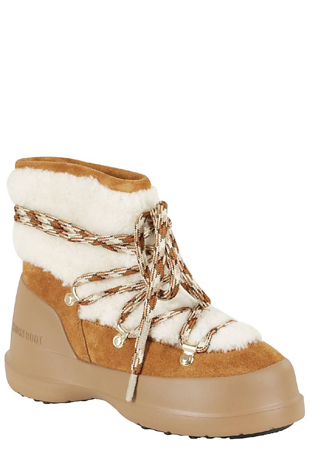 MOON BOOT Stivaletto Luna Shearling Marrone Spedizione Gratuita