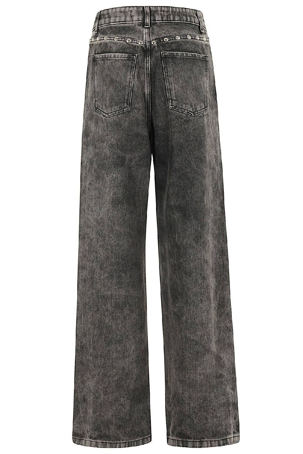 FEDERICA TOSI Jeans Borchiato Grigio Shopping Online
