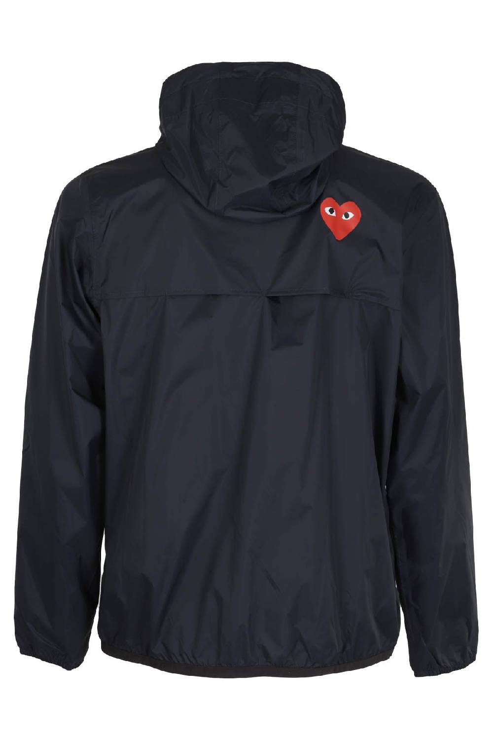 COMME DES GARCONS PLAY X K-WAY K-Way Hoodie Navy In Saldo