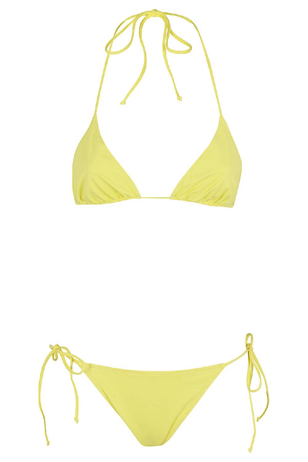 MC2 SAINT BARTH Bikini Top Double Giallo e Azzurro Comprare a buon mercato