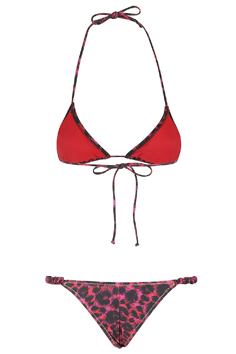 REINA OLGA Costume Bikini Red Leopard Saldi Di Fabbrica