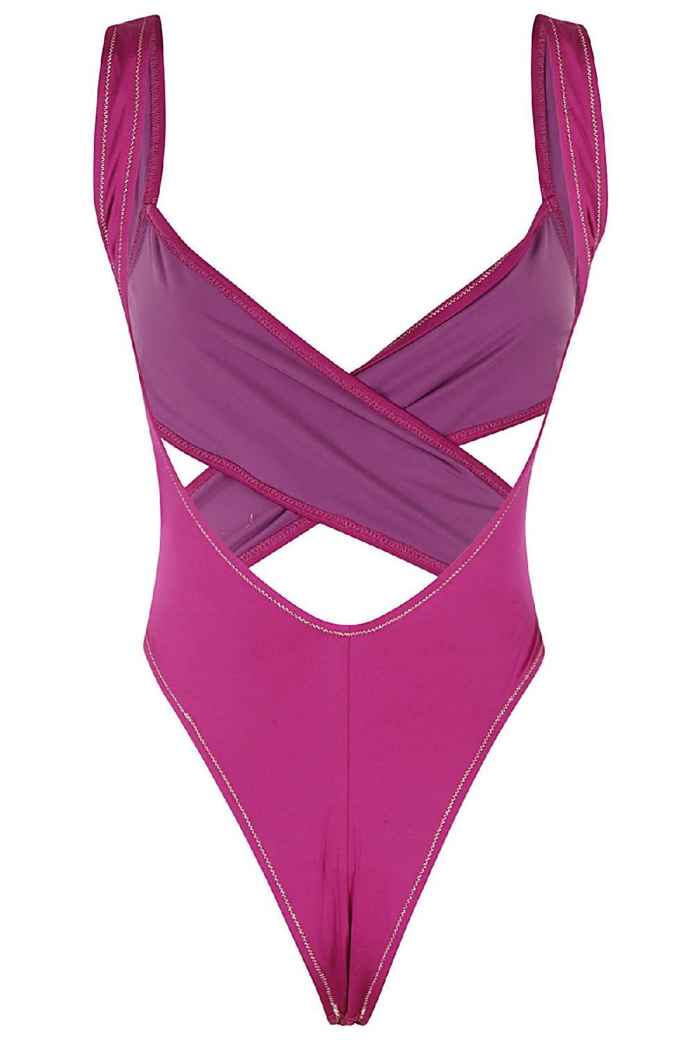 REINA OLGA Costume Exotica Intero Shiny Purple In Saldo