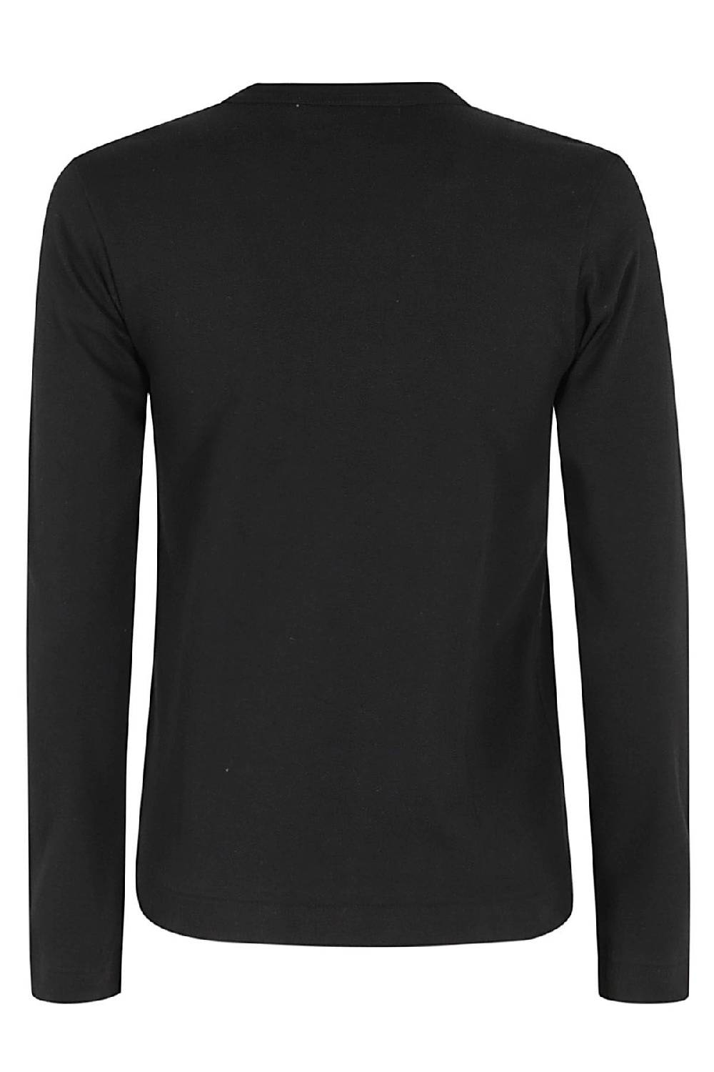 COMME DES GARCONS PLAY T-Shirt Manica Lunga Nera Promozione Limitata