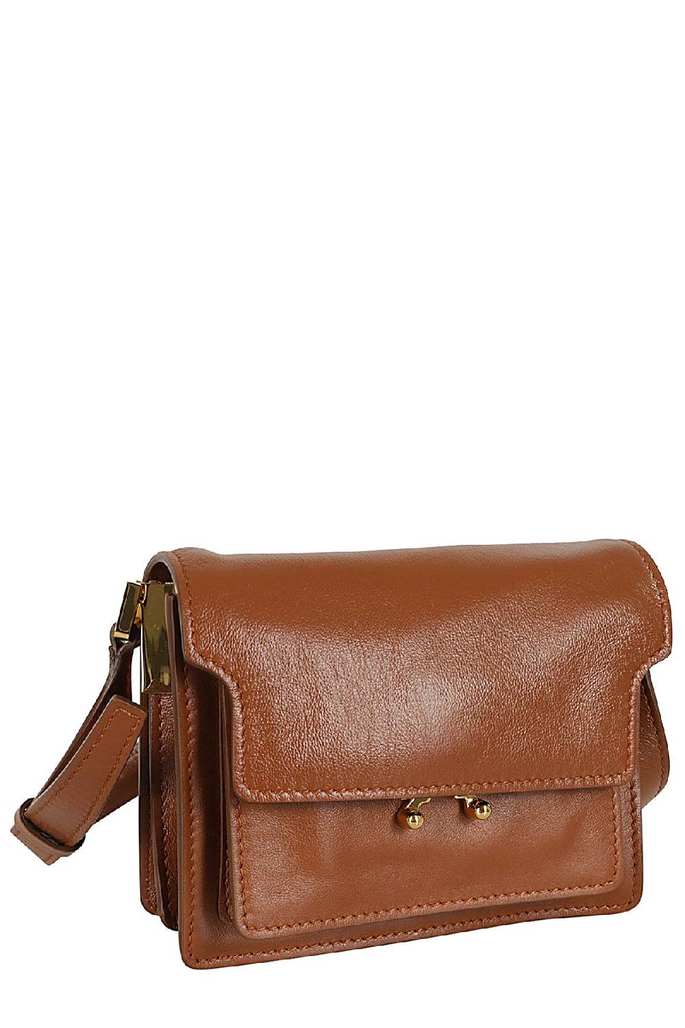MARNI Borsa Trunk Soft Mini Marrone Promozione