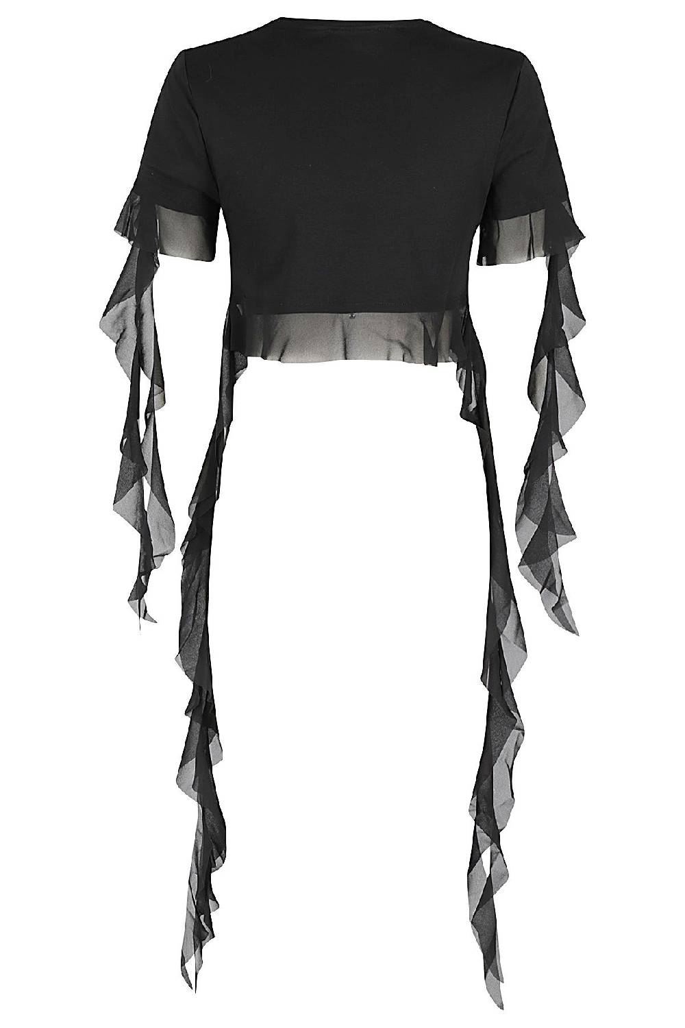 BLUMARINE Top Ruches Nero Novità