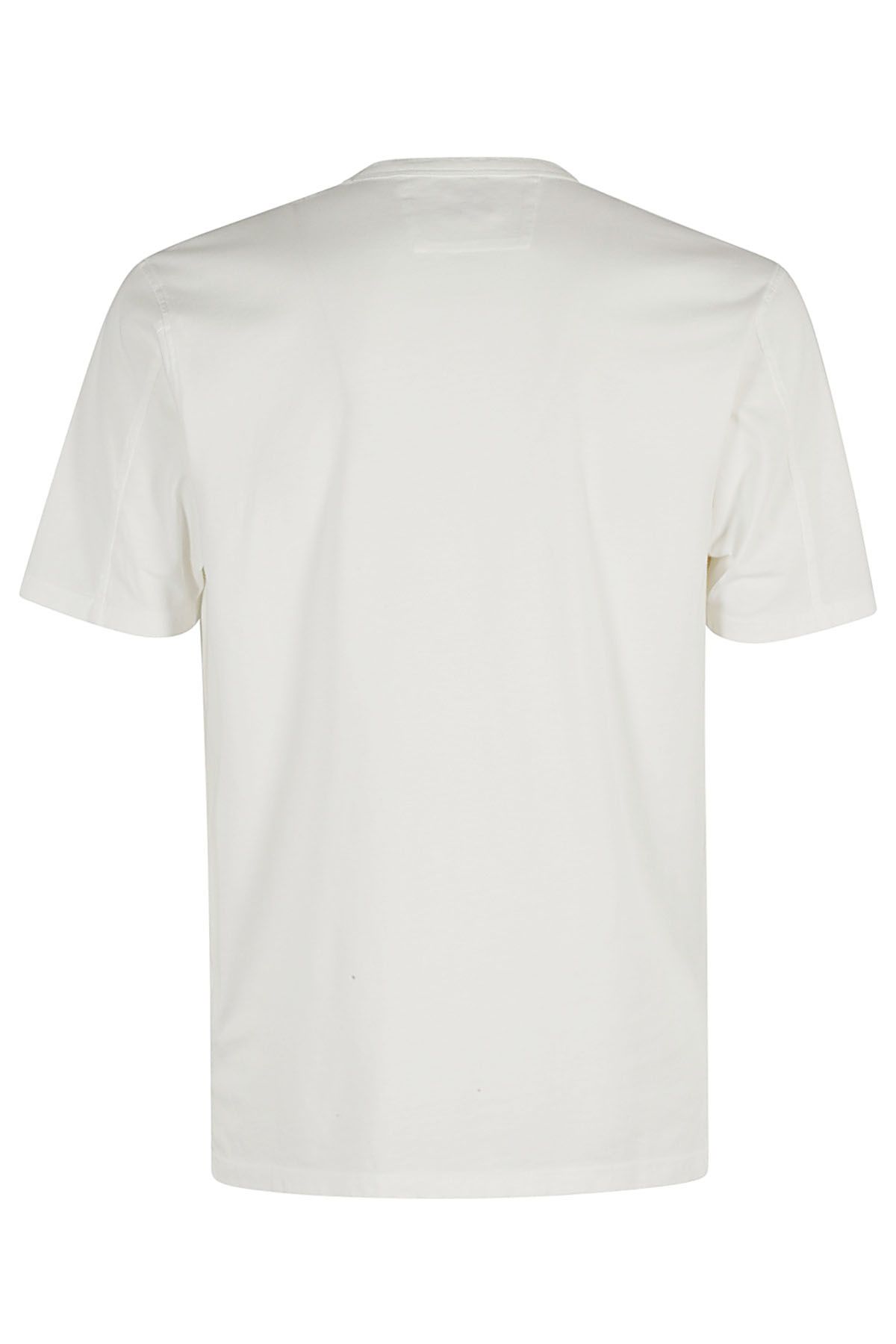 CP COMPANY T-shirt Garment Dyed Pocket Bianca In Vendita