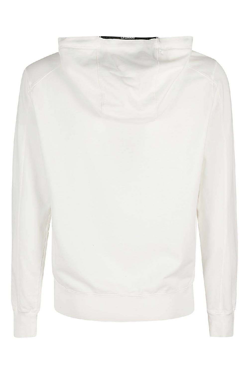 CP COMPANY Felpa Zipped Hoodie Bianca I Più Venduti