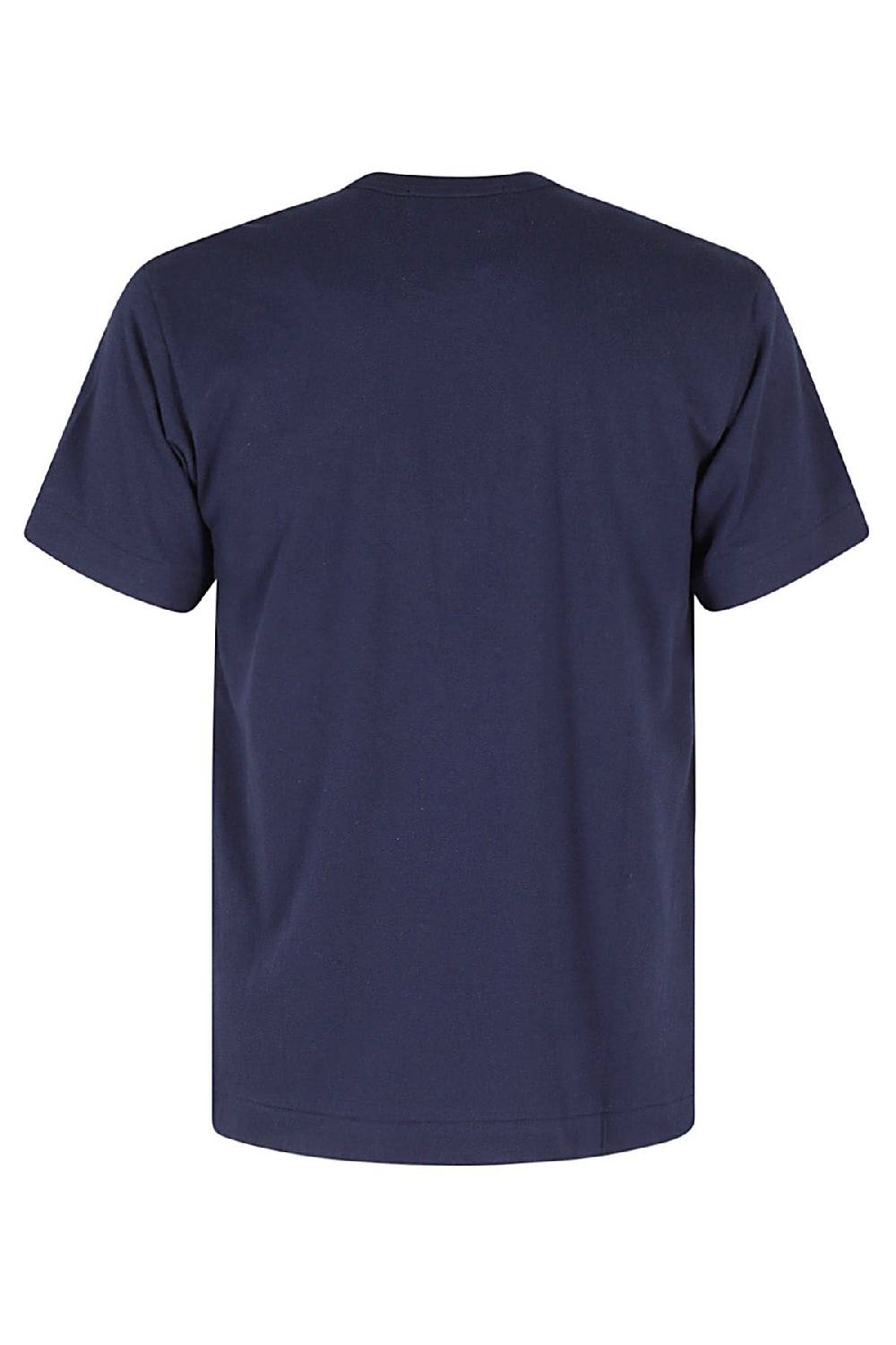 COMME DES GARCONS PLAY T-Shirt Due Cuori Blu In Linea