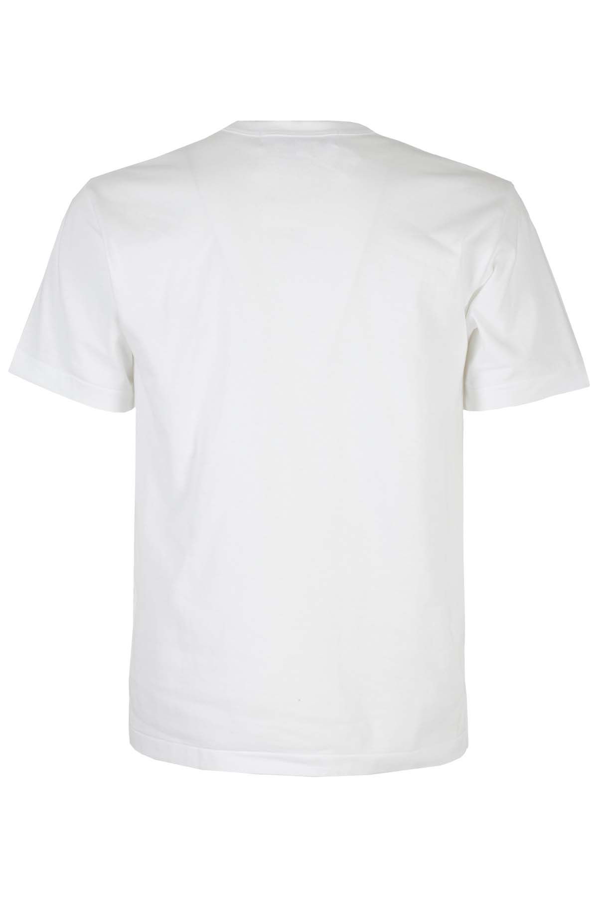 COMME DES GARCONS PLAY T-shirt Red Hearts Bianca Convenienza