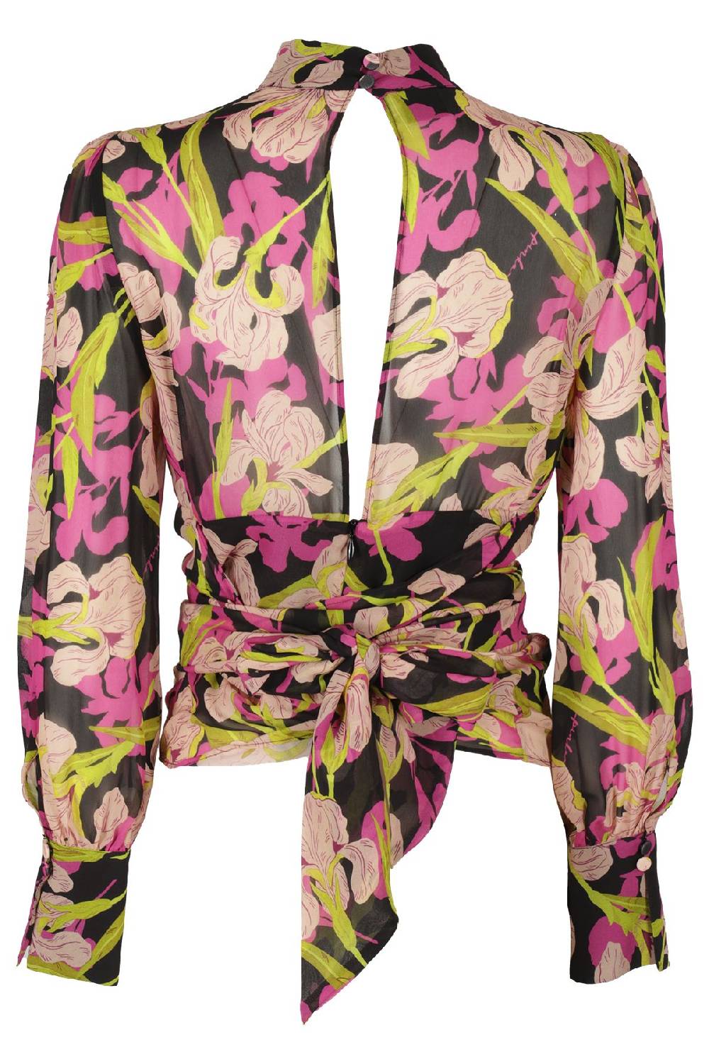PINKO Top Camicia Nero Fuxia Offerte stagionali