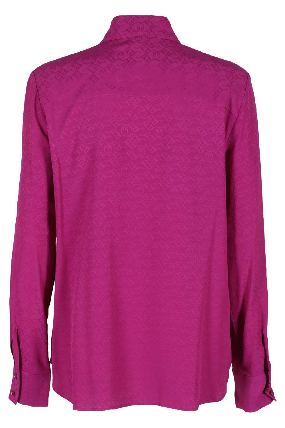 PINKO Camicia Logo Viola Bouganville Liquidazione