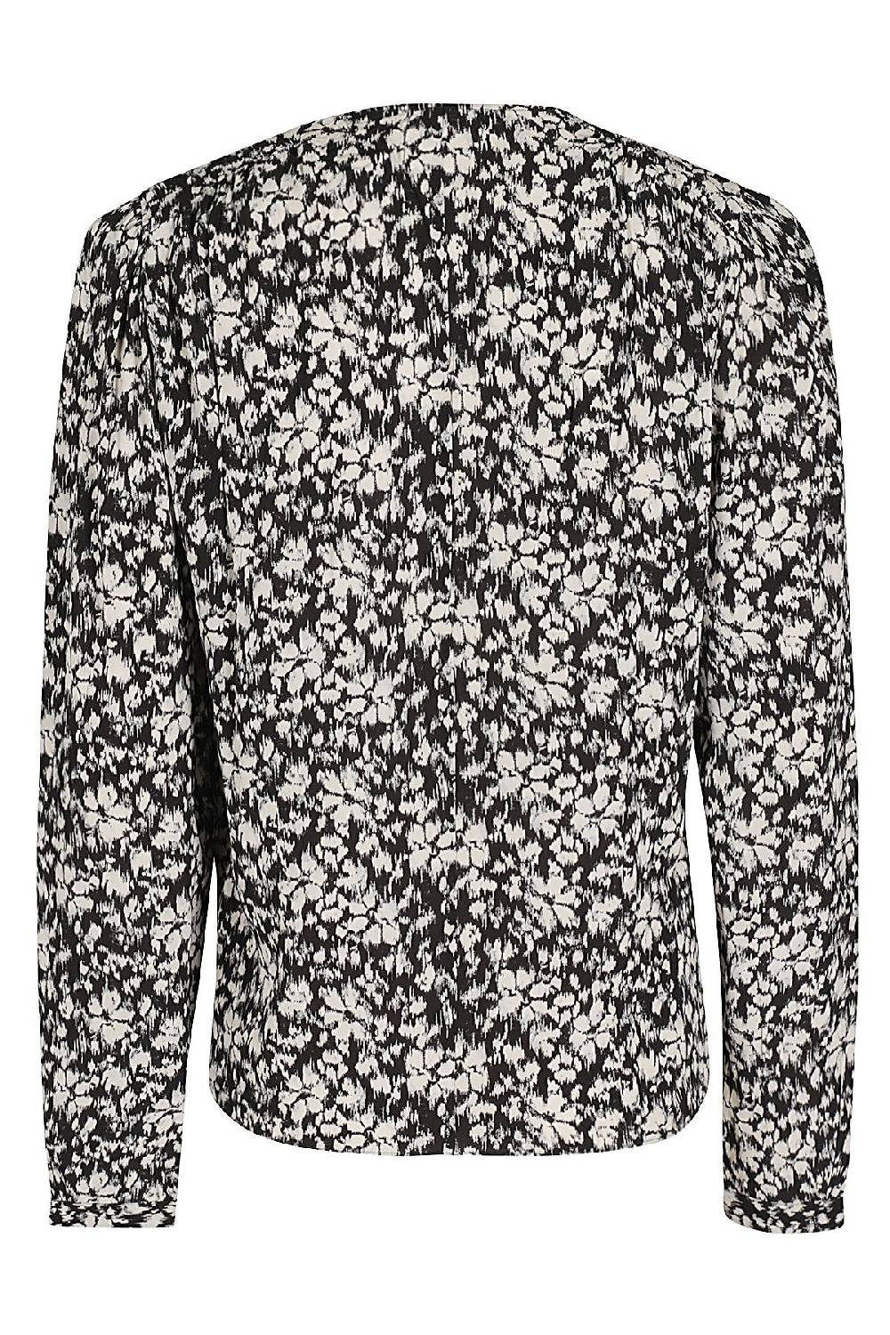 MARANT ETOILE Camicia Eddy Floreale Nera Bianca Offerte giornaliere