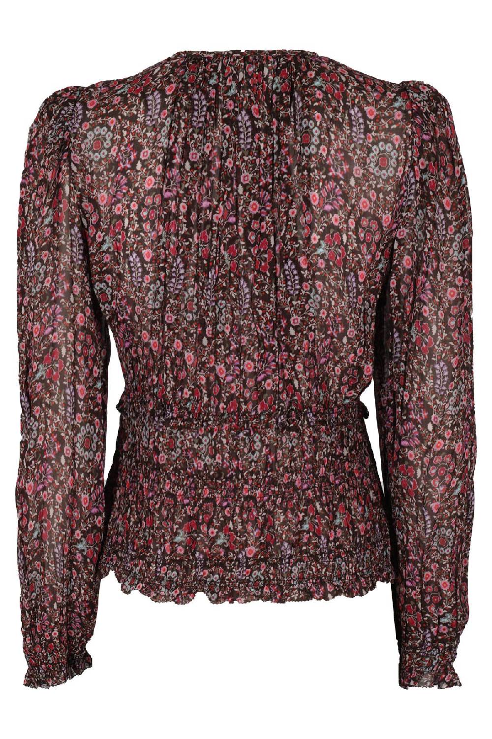 MARANT ETOILE Camicia Nibel Floreale Marrone Offerte speciali