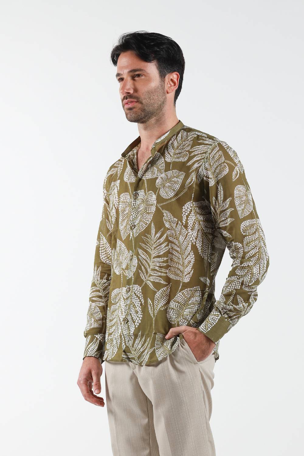 ﻿Primo Emporio Camicia coreana in Mussola di Cotone Qualità Garantita