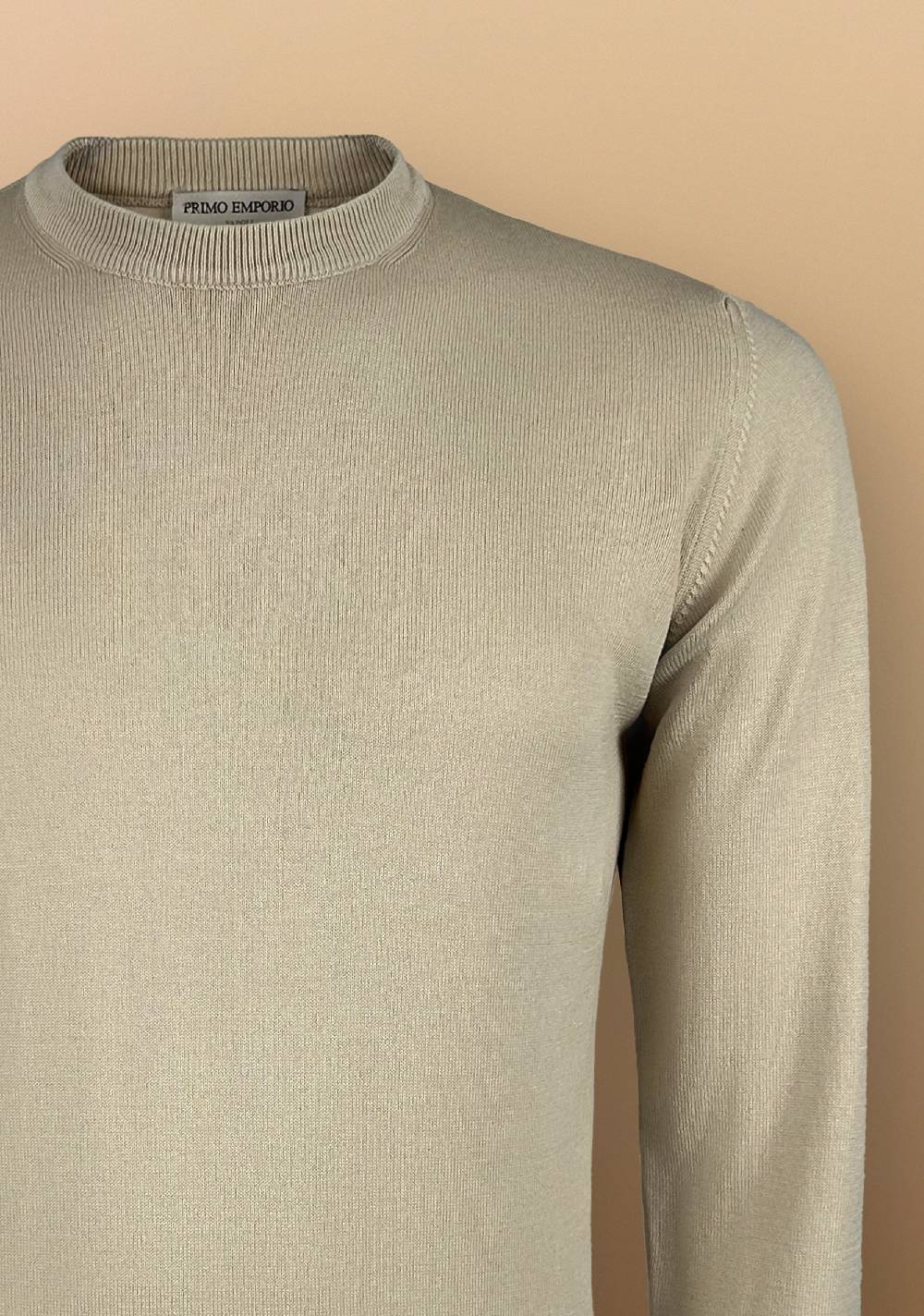 Primo Emporio Maglia filo Giro collo manica Lunga Consegna Veloce