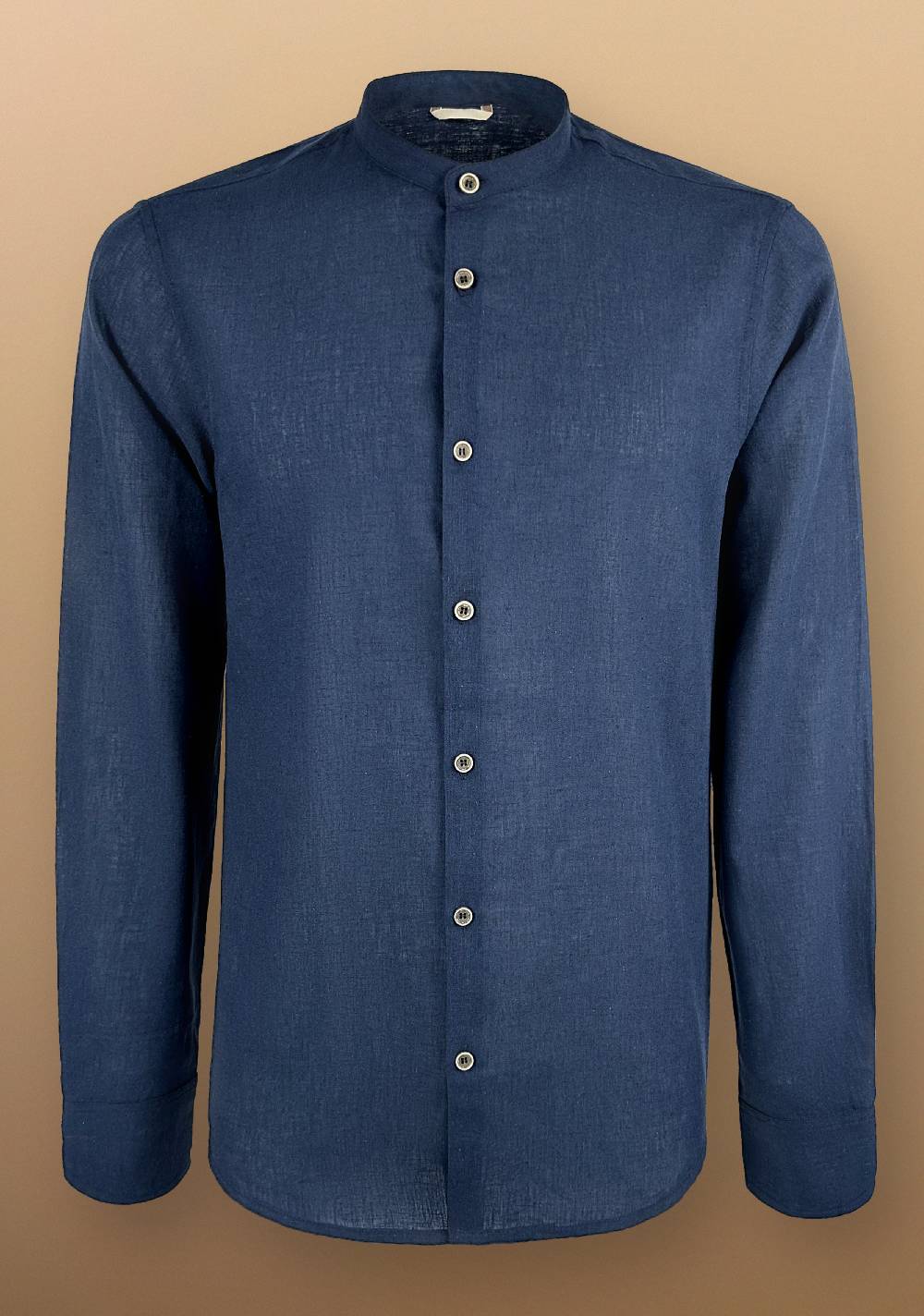 Primo Emporio Camicia Lino Manica Lunga Collo Coreano Primo Emporio Camicia Lino Manica Lunga Collo Coreano