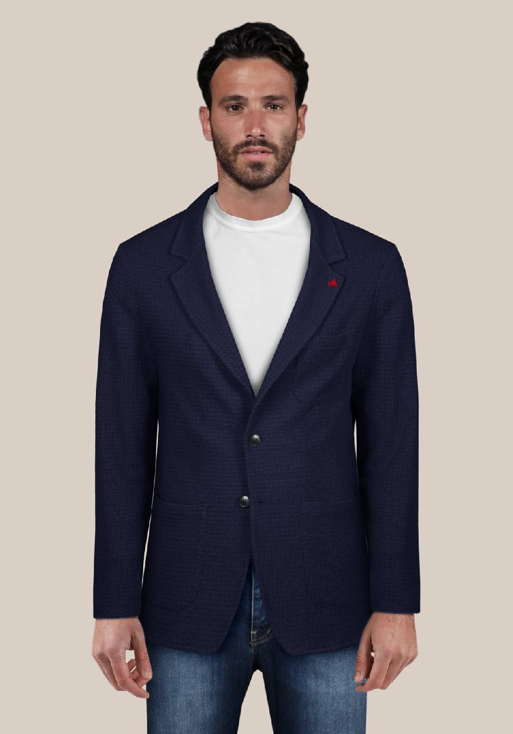 Primo Emporio Giacca cotone in maglina elastica Nuovo