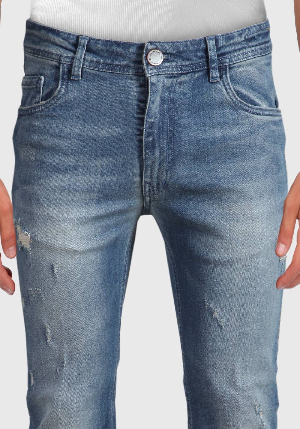 Primo Emporio Jeans regular con rotture lavaggio al Thè Acquista Ora