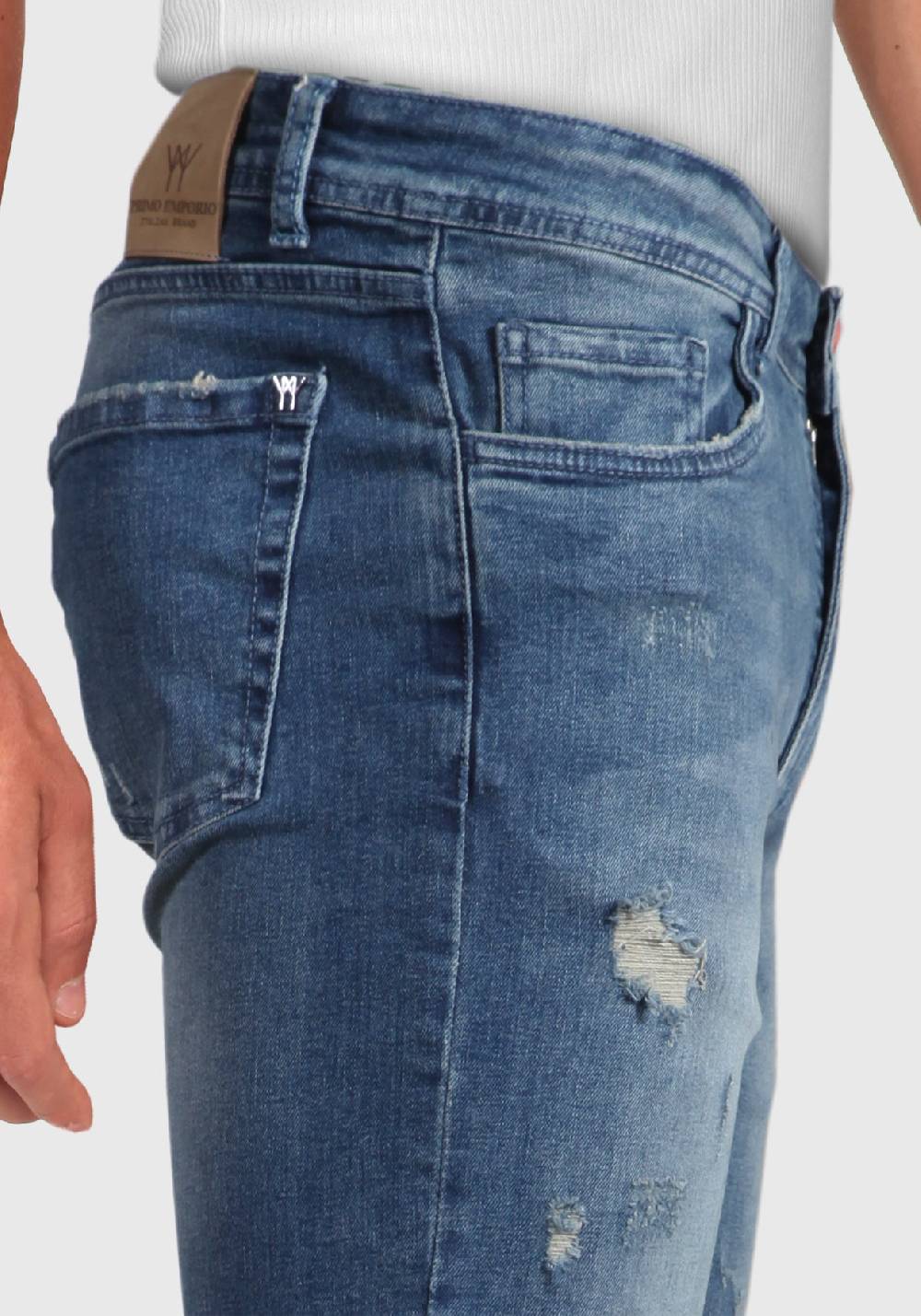 Primo Emporio Jeans regular con rotture lavaggio al Thè Acquista Ora