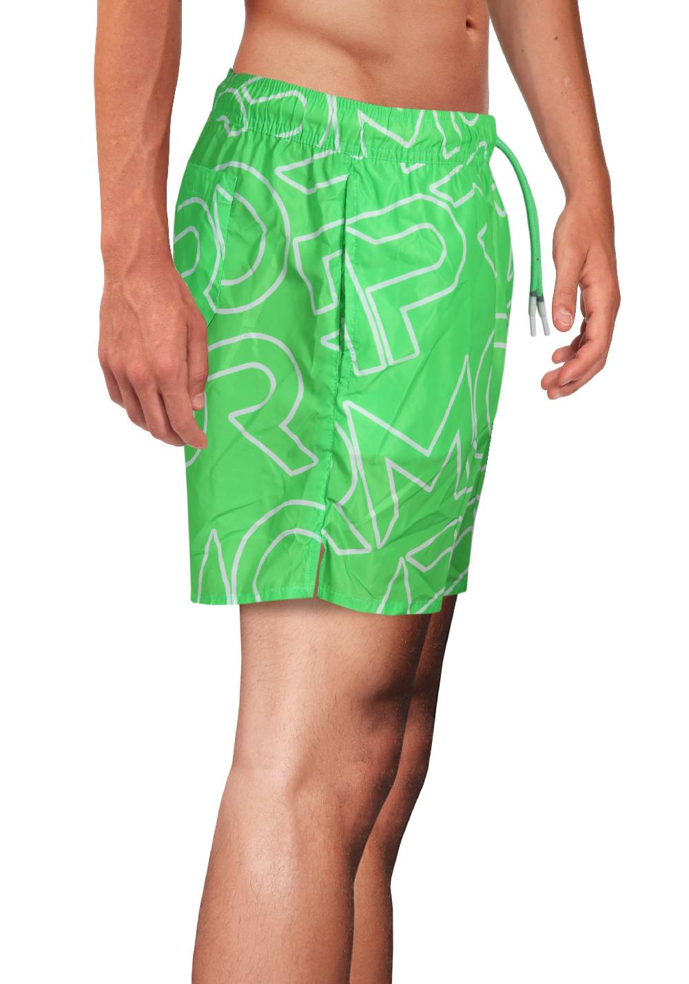 Primo Emporio Costume Boxer con Scritta Primo Emporio - Verde Prezzo Ridotto
