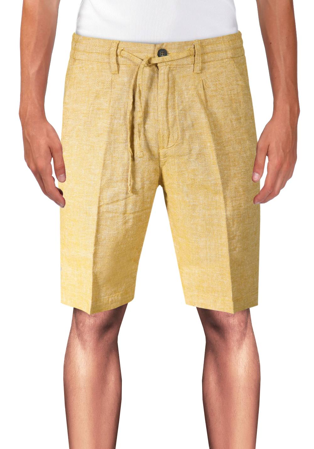 Primo Emporio Bermuda con laccio in Lino Sconto