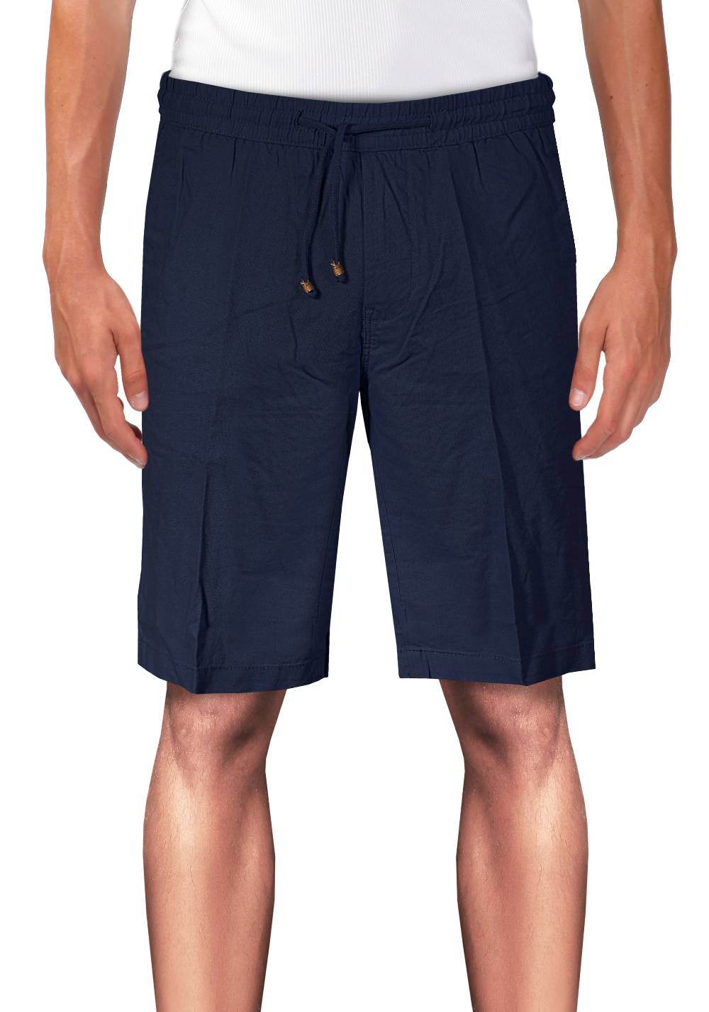 Primo Emporio Bermuda in lino tinta unita con laccio Outlet