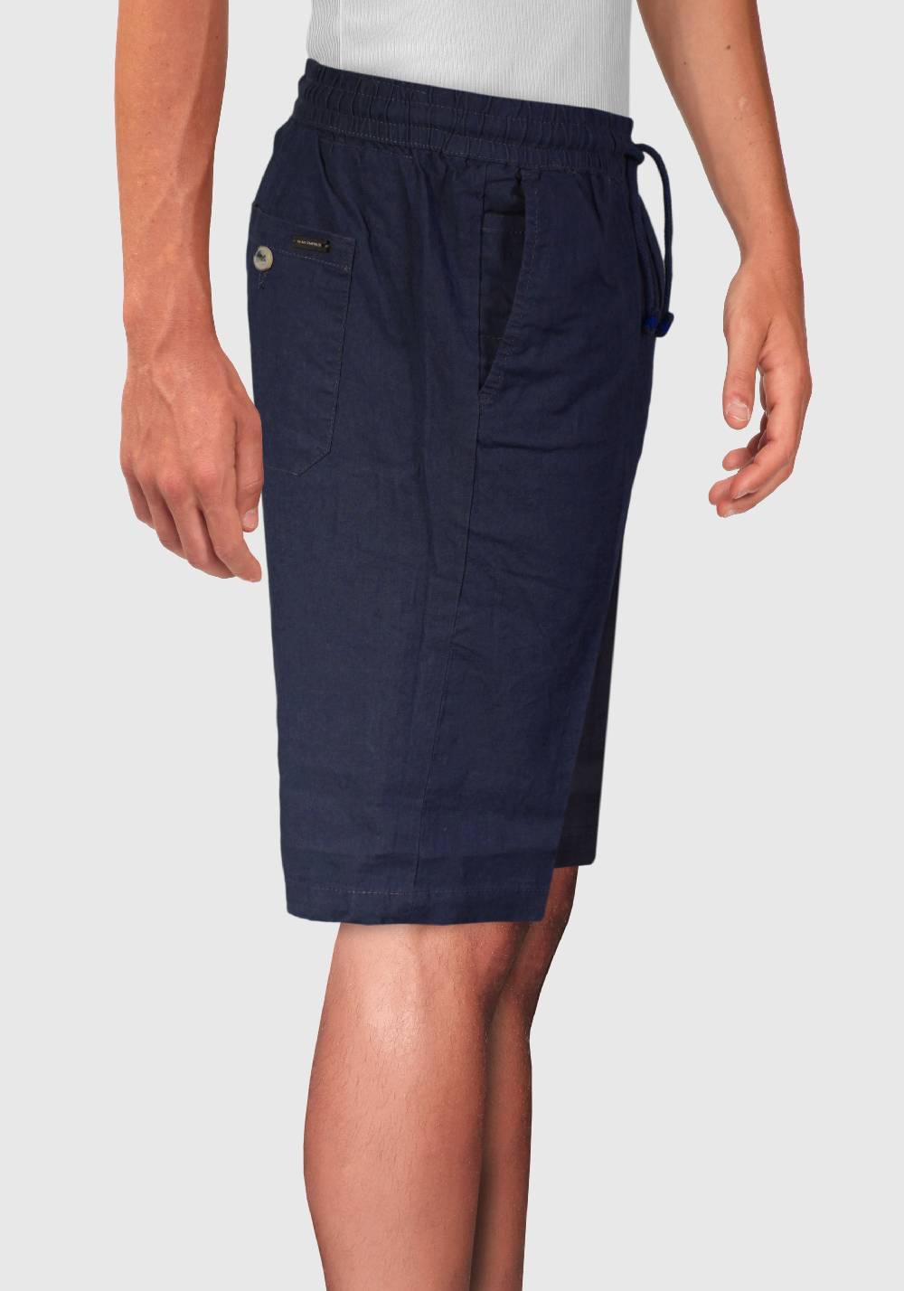Primo Emporio Bermuda in lino tinta unita con laccio Outlet