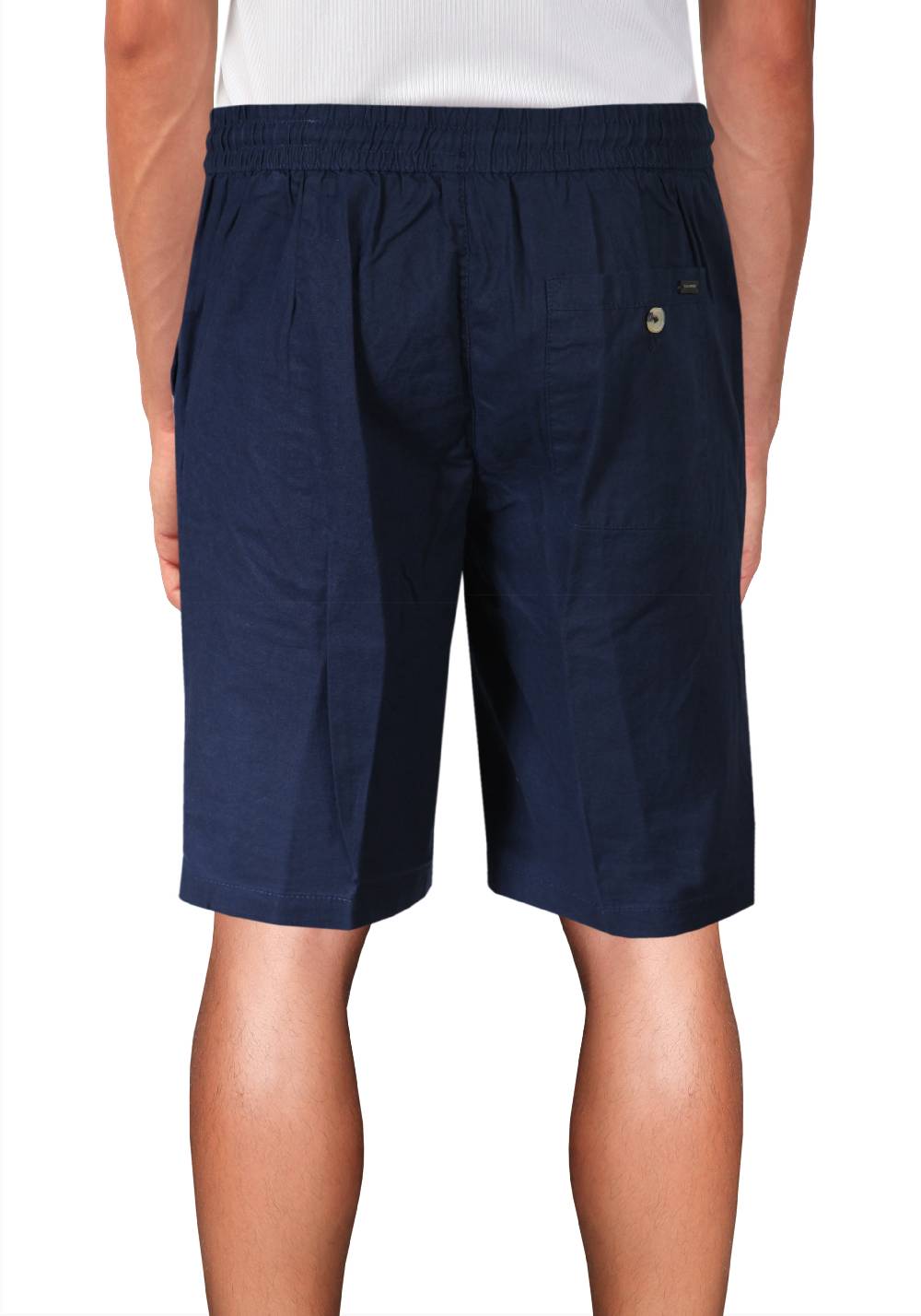 Primo Emporio Bermuda in lino tinta unita con laccio Outlet