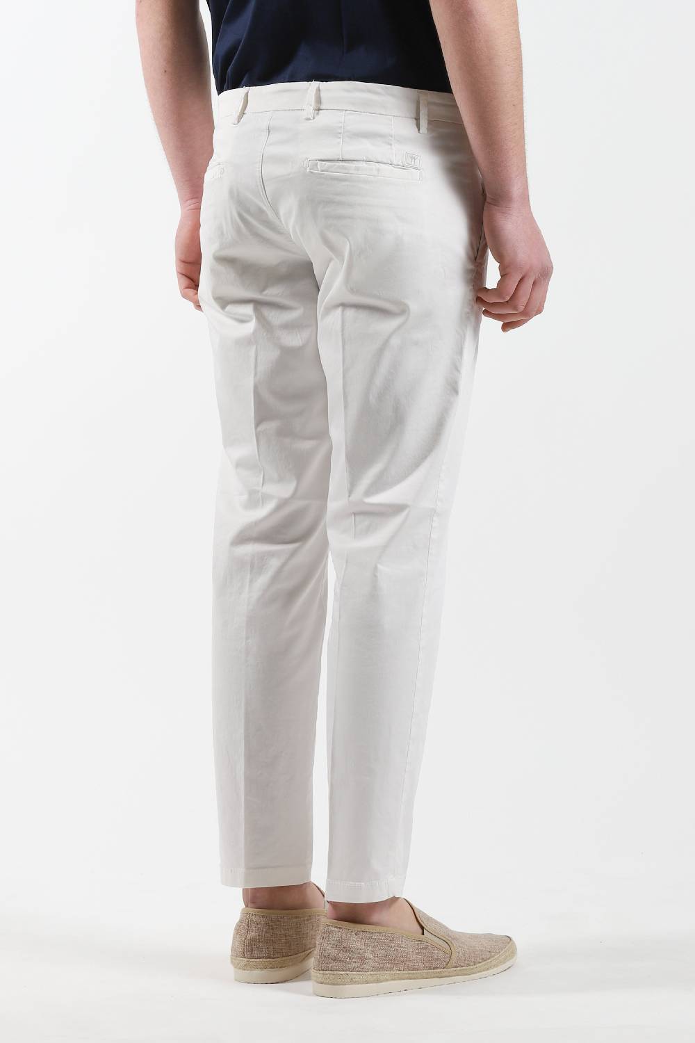 Primo Emporio Pantalone chinos tasca America - Panna Pezzi Unici
