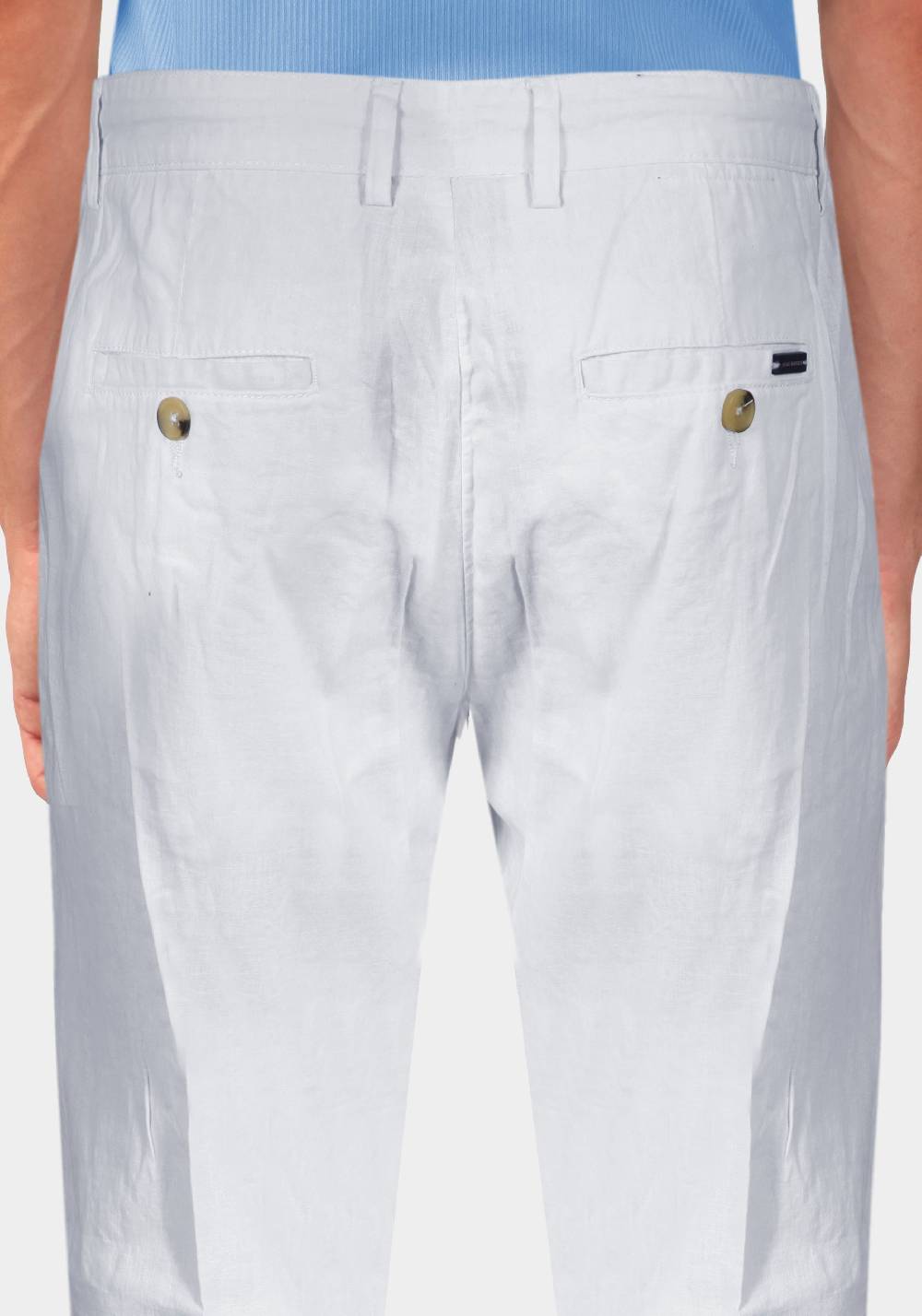 Primo Emporio Pantalone con Laccio e Bottoni - Bianco Soddisfazione Garantita