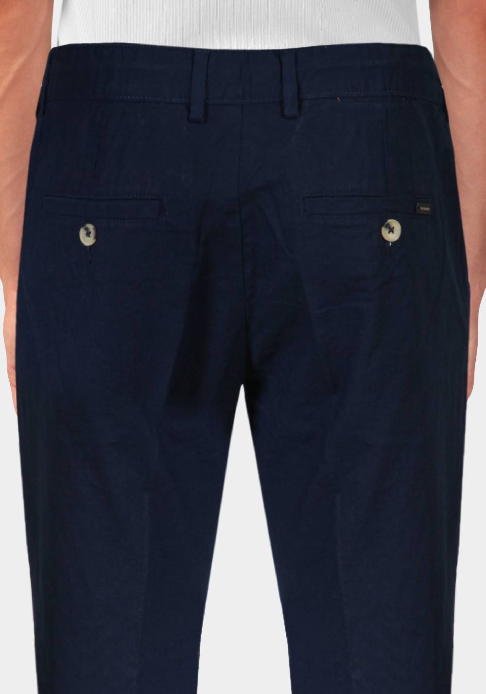 Primo Emporio Pantalone con Laccio e Bottoni - Blue Qualità Garantita