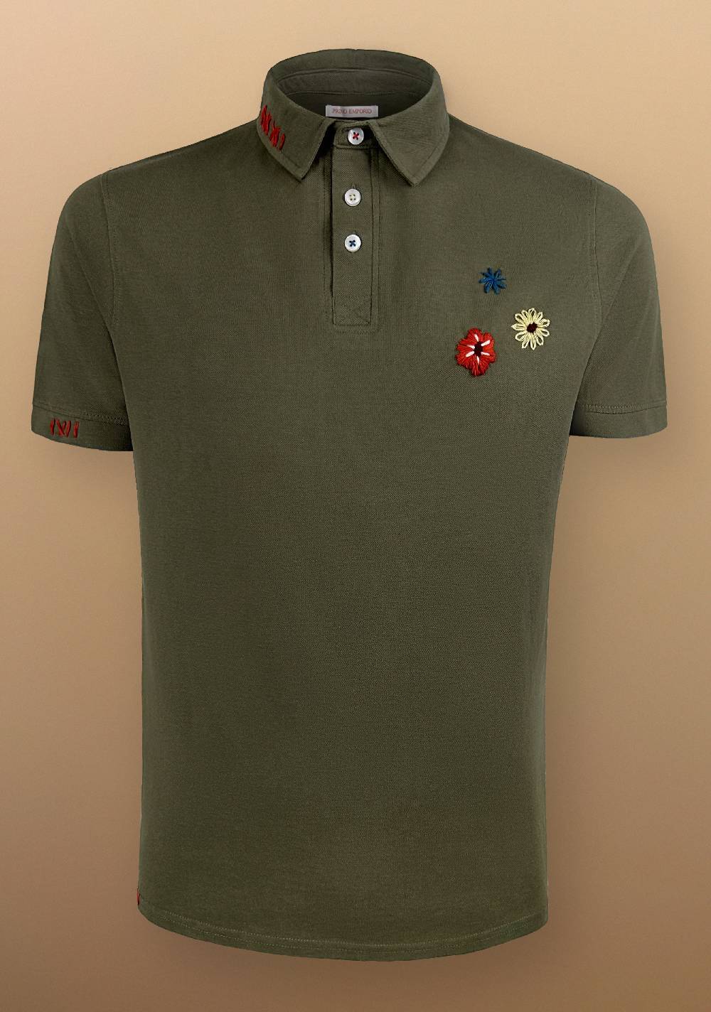Primo Emporio Polo con Ricami tessuto Piquet Sconto