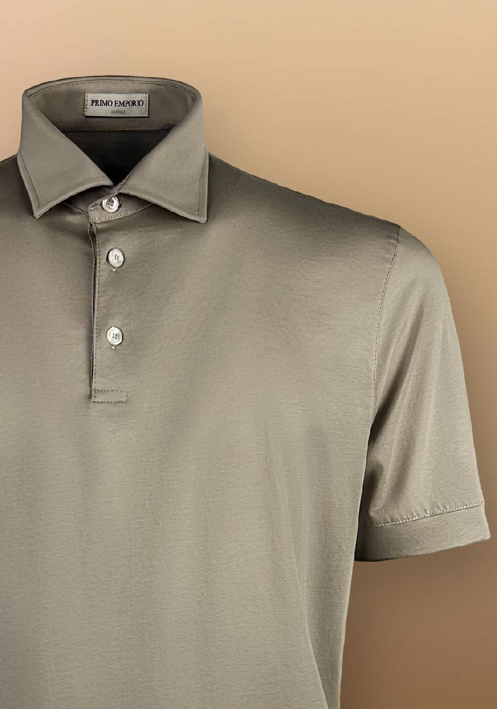 Primo Emporio Polo Filo di scozia tre bottoni In Linea