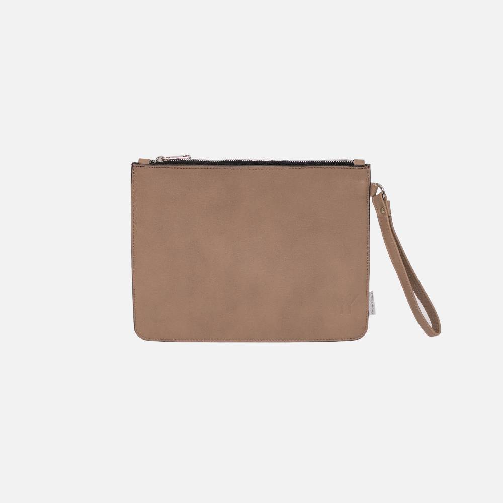 Primo Emporio Pochette Rigida in Pelle Logo Inciso Italy